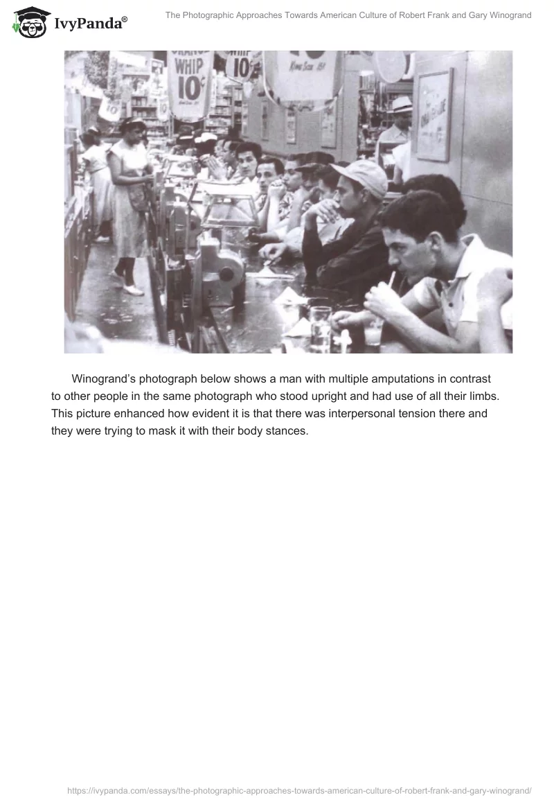 The Photographic Approaches Towards American Culture of Robert Frank and Gary Winogrand. Page 3
