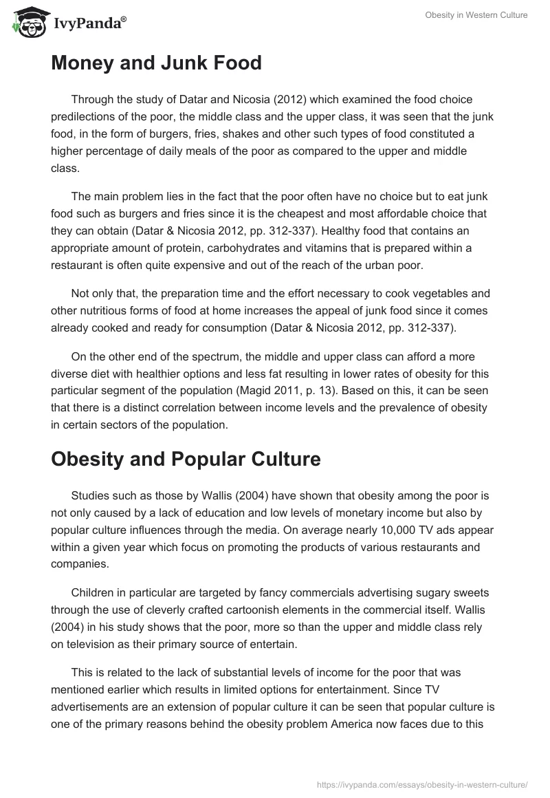 Obesity in Western Culture. Page 3