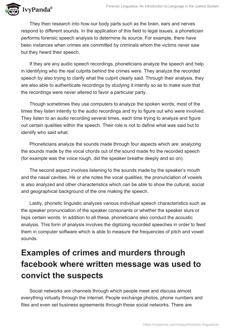 Forensic Linguistics: An Introduction to Language in the Justice System. Page 5