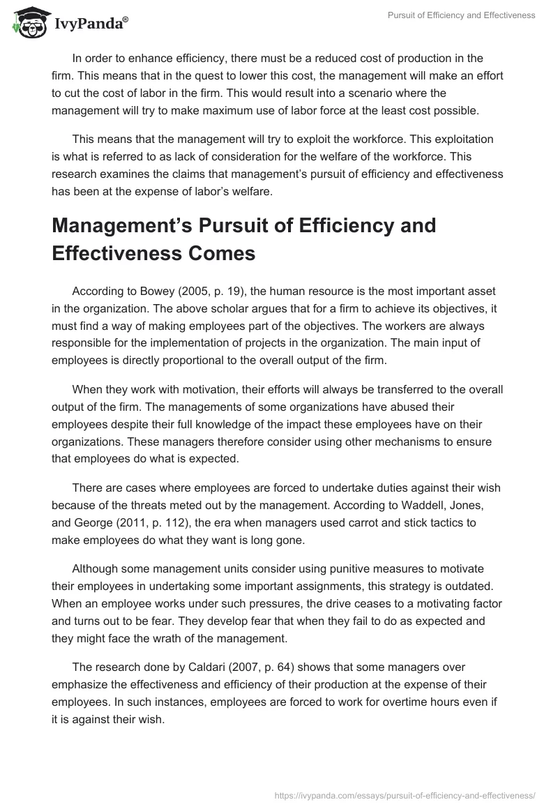 Pursuit of Efficiency and Effectiveness. Page 2
