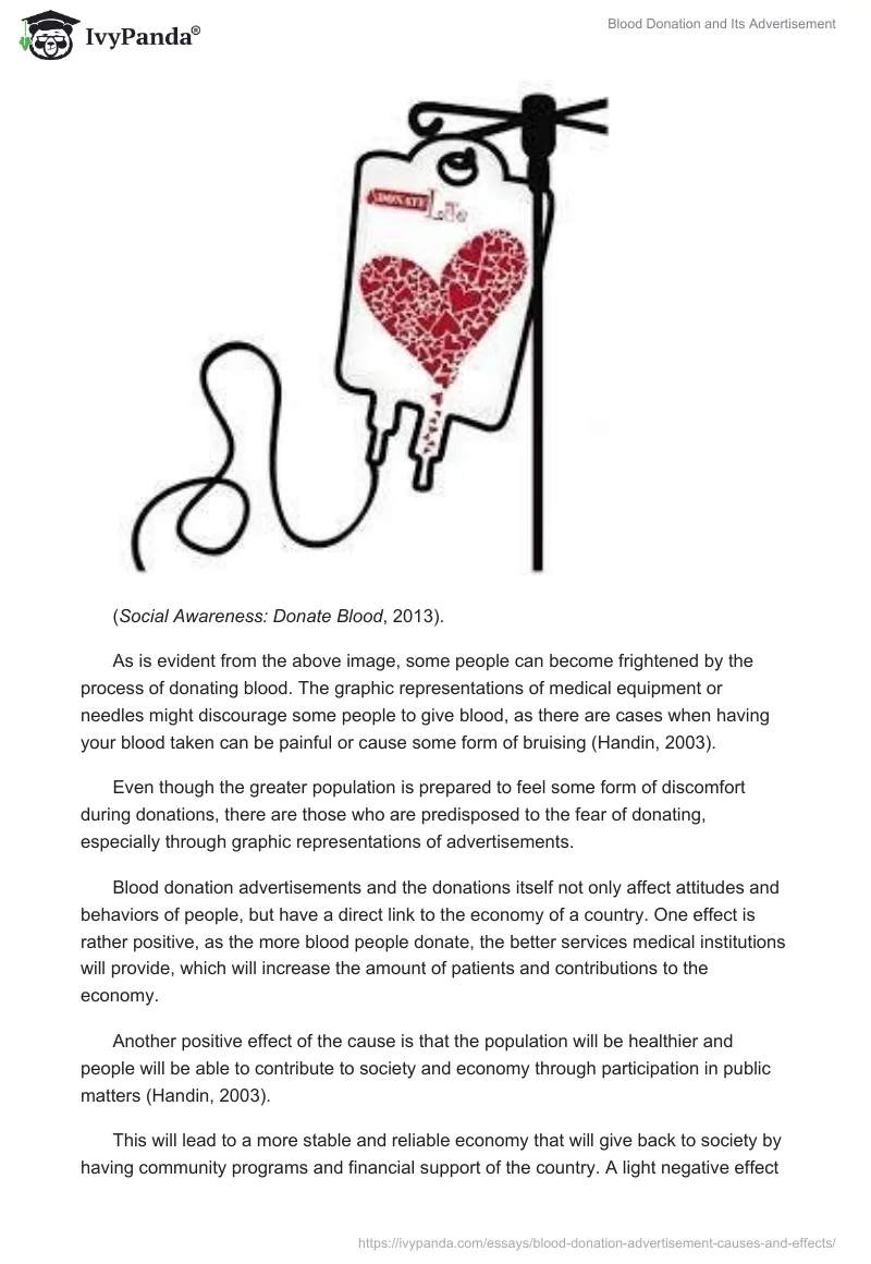 Blood Donation and Its Advertisement. Page 4