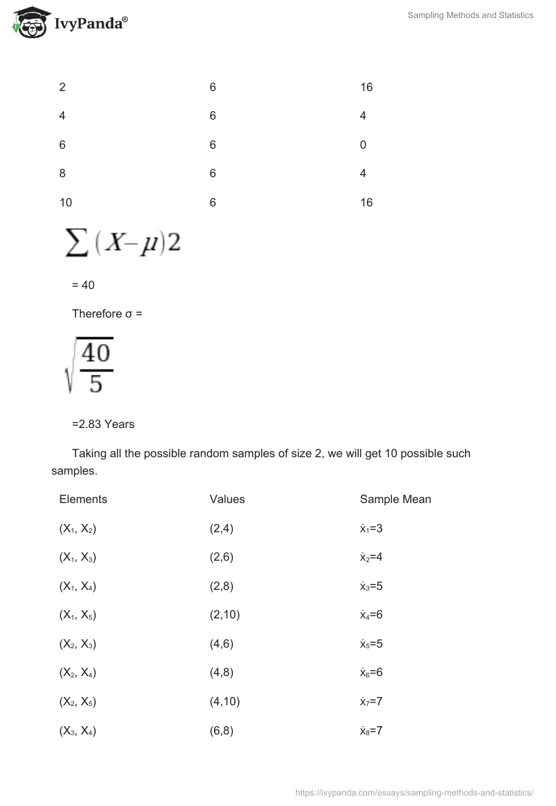 Sampling Methods and Statistics. Page 3