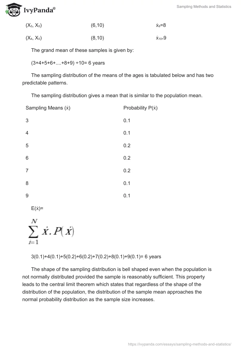 Sampling Methods and Statistics. Page 4