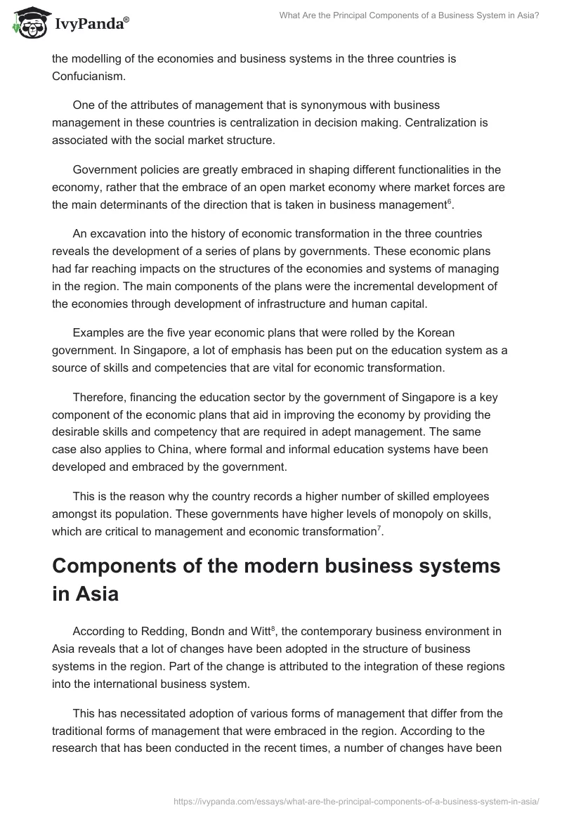 What Are the Principal Components of a Business System in Asia?. Page 3