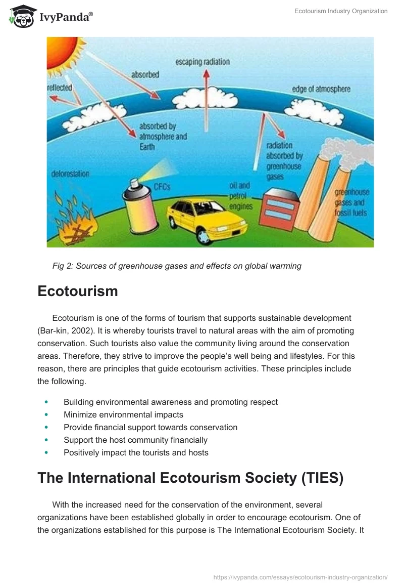 Ecotourism Industry Organization. Page 5