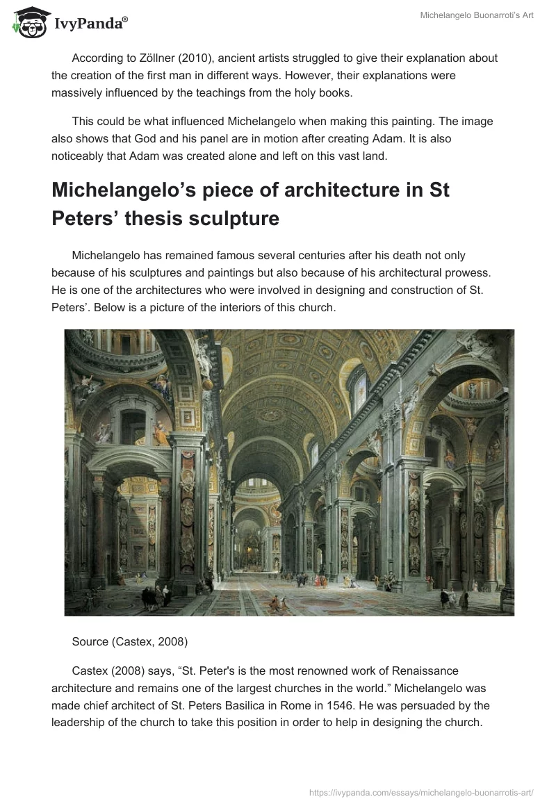Michelangelo Buonarroti’s Art. Page 5