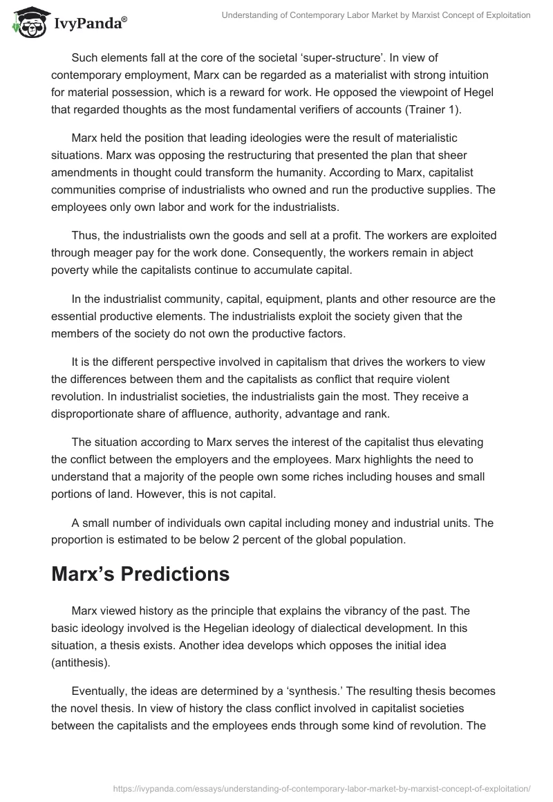Understanding of Contemporary Labor Market by Marxist Concept of Exploitation. Page 4