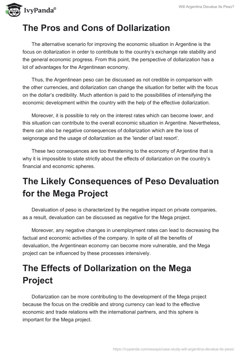 Will Argentina Devalue Its Peso?. Page 4