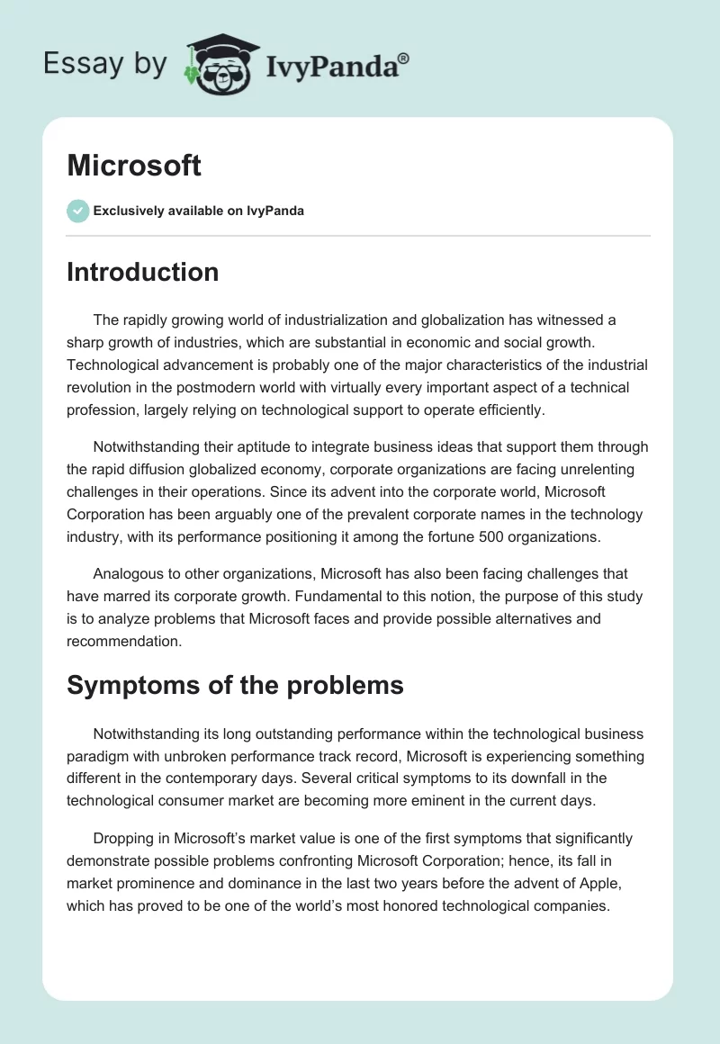 Microsoft. Page 1