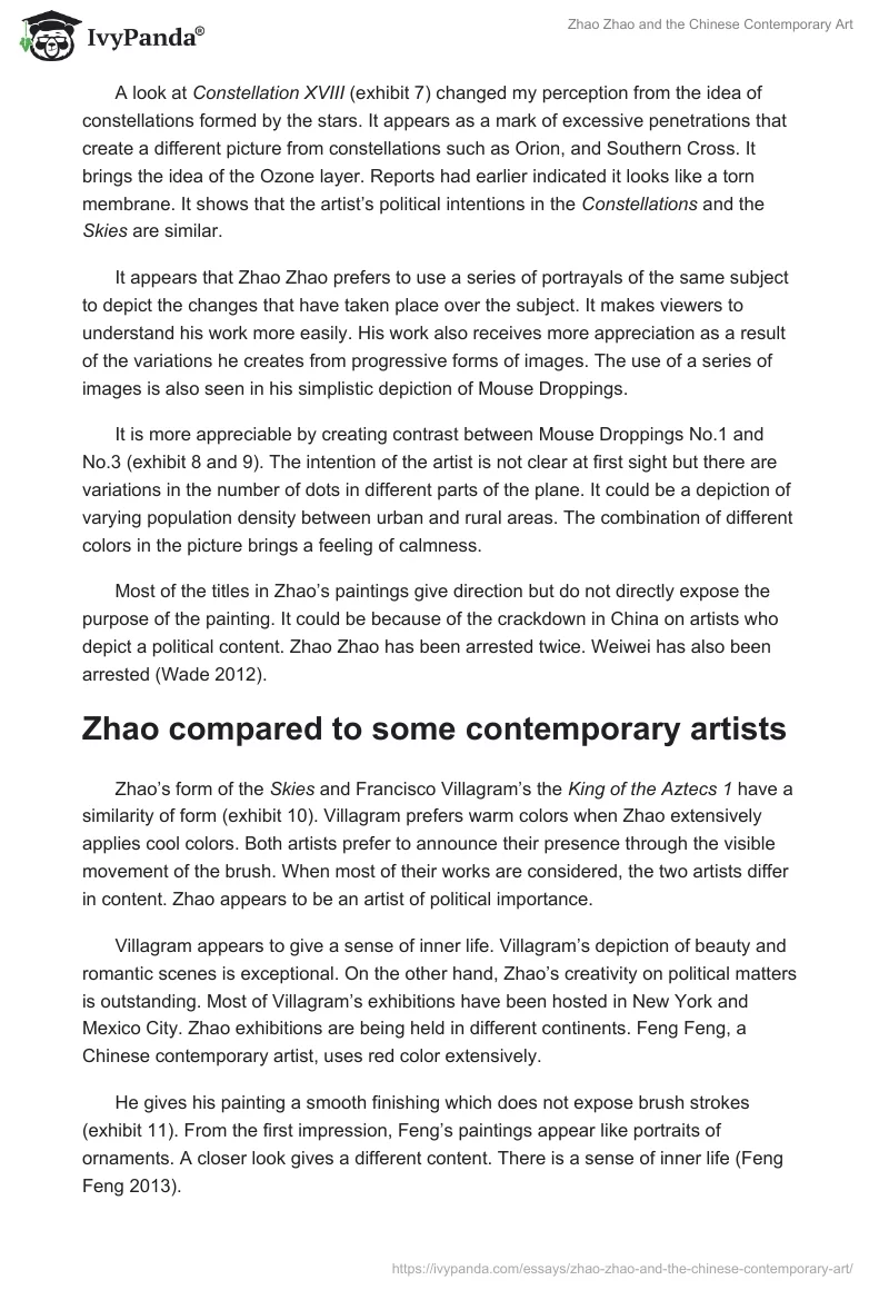 Zhao Zhao and the Chinese Contemporary Art. Page 3
