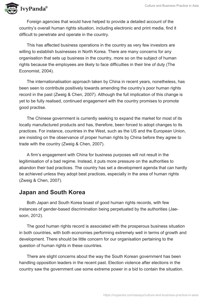 Culture and Business Practice in Asia. Page 4