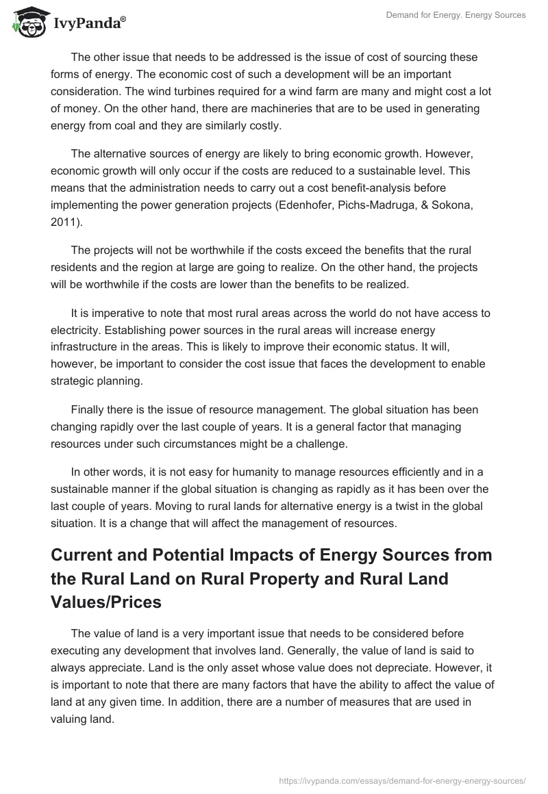Demand for Energy. Energy Sources. Page 4