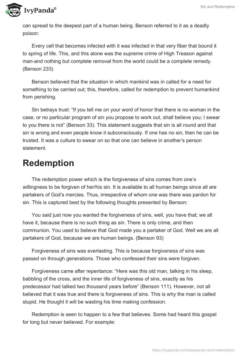 Sin and Redemption. Page 2