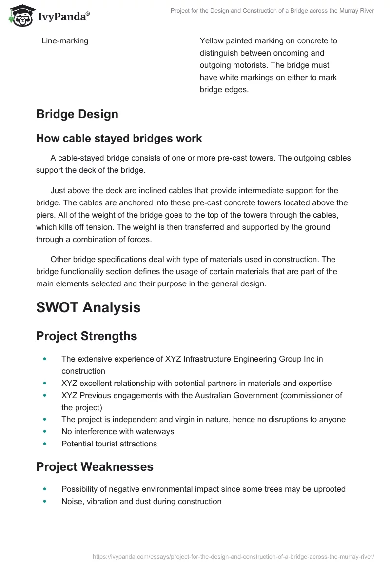 Project for the Design and Construction of a Bridge Across the Murray River. Page 3