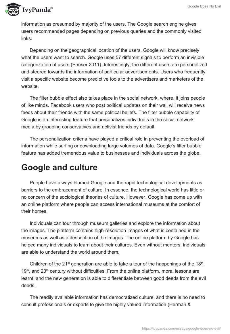 Google Does No Evil. Page 3