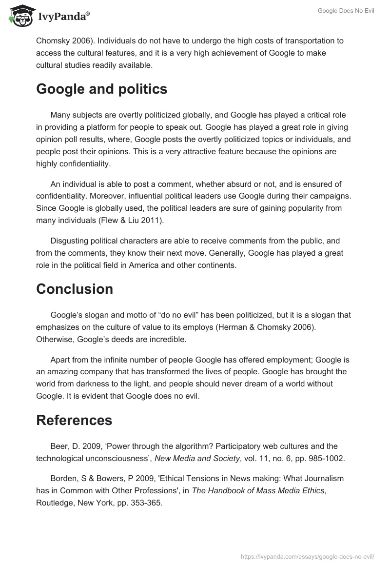 Google Does No Evil. Page 4