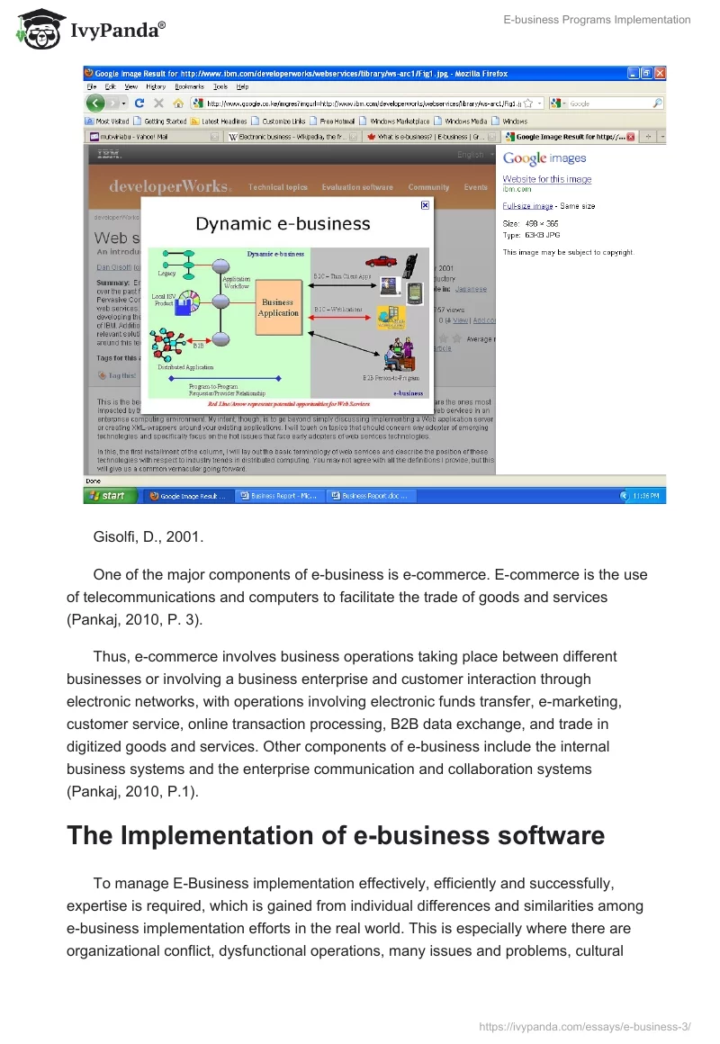 E-business Programs Implementation. Page 2