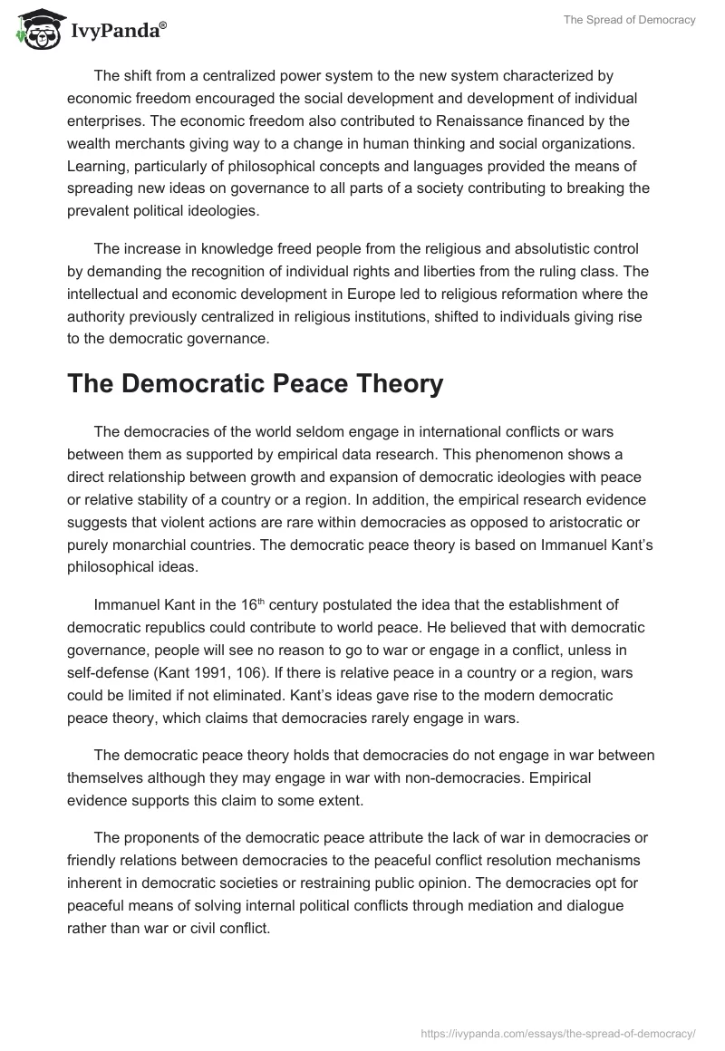 The Spread of Democracy. Page 3