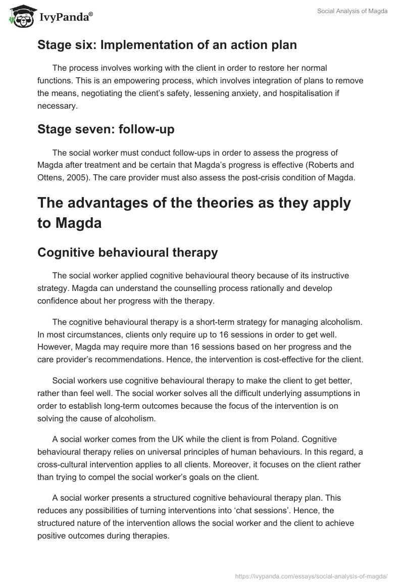 Social Analysis of Magda. Page 5