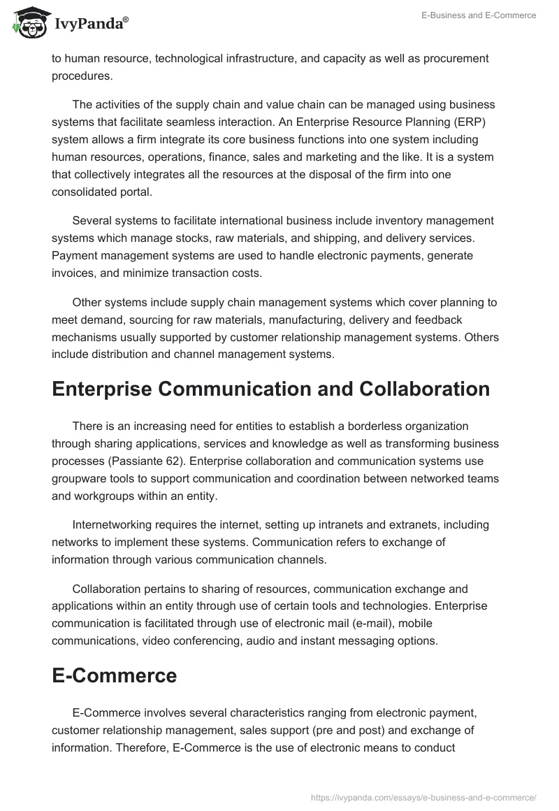 E-Business and E-Commerce. Page 2