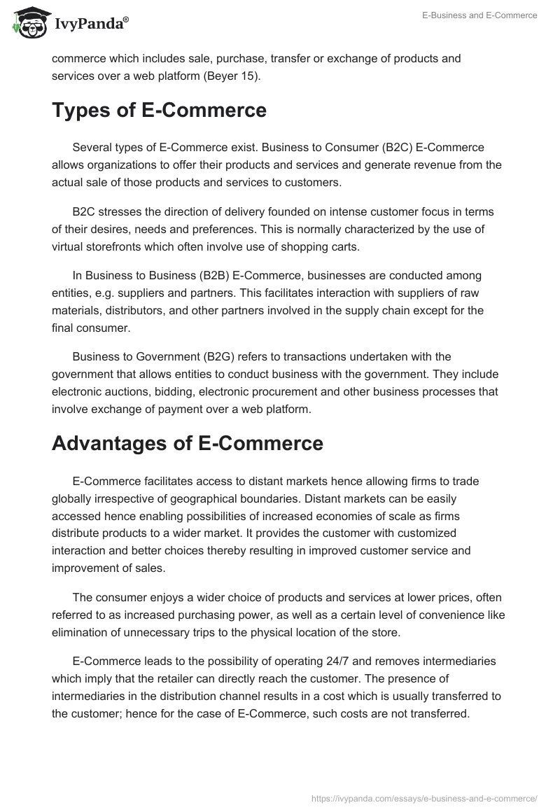 E-Business and E-Commerce. Page 3