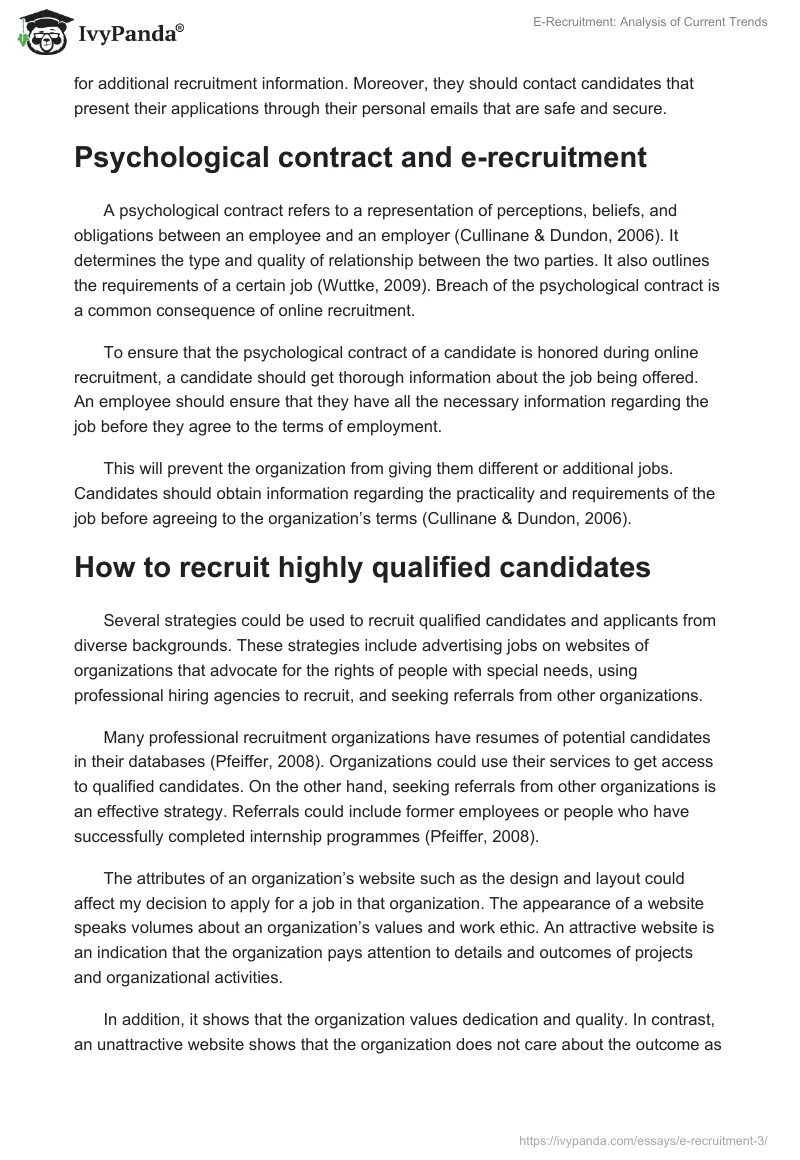 E-Recruitment: Analysis of Current Trends. Page 3