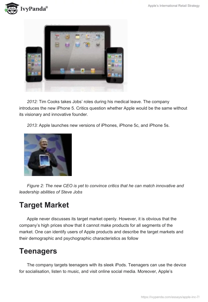Apple’s International Retail Strategy. Page 5
