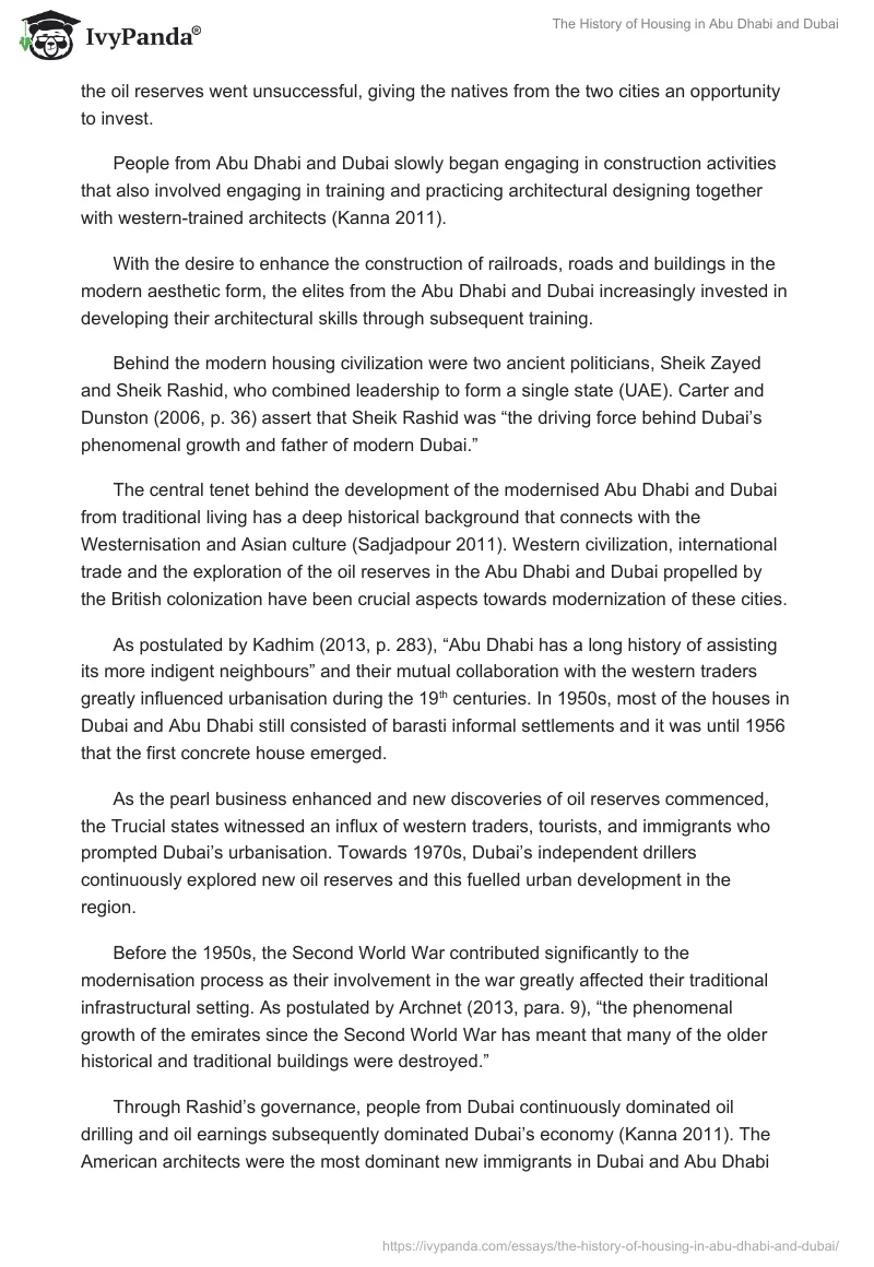The History of Housing in Abu Dhabi and Dubai. Page 3