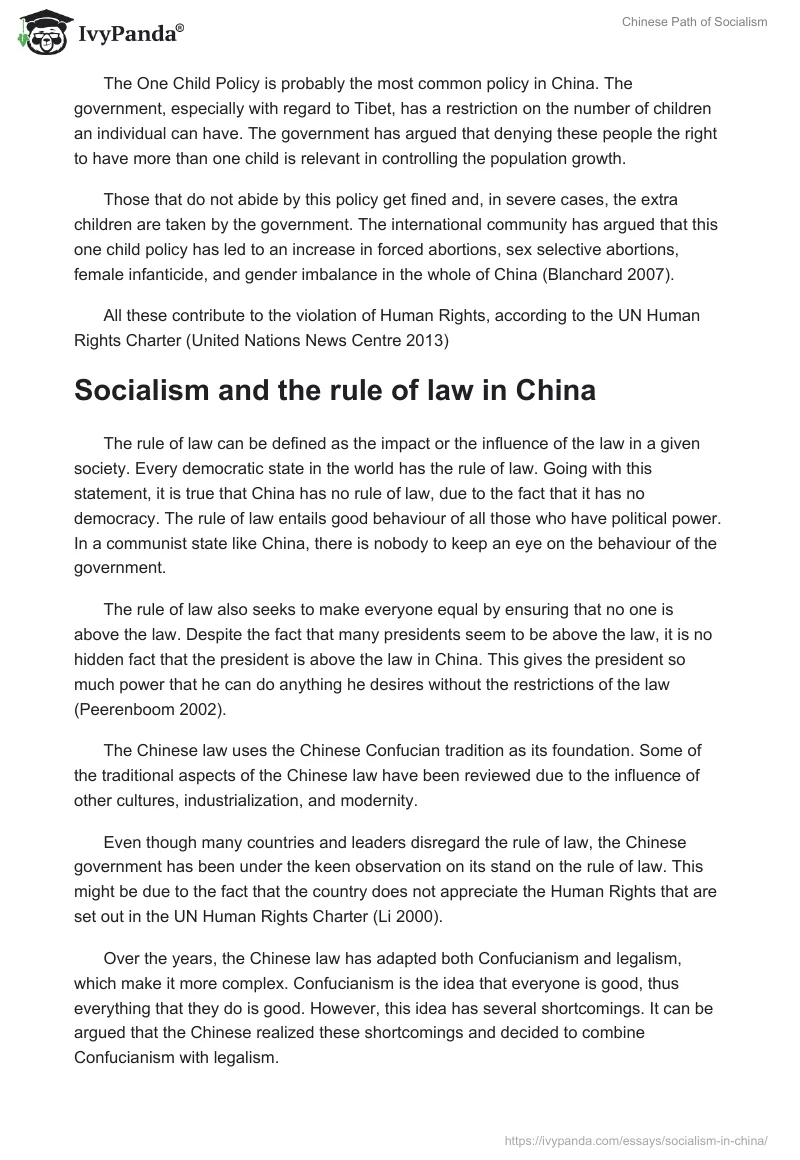 Chinese Path of Socialism. Page 5