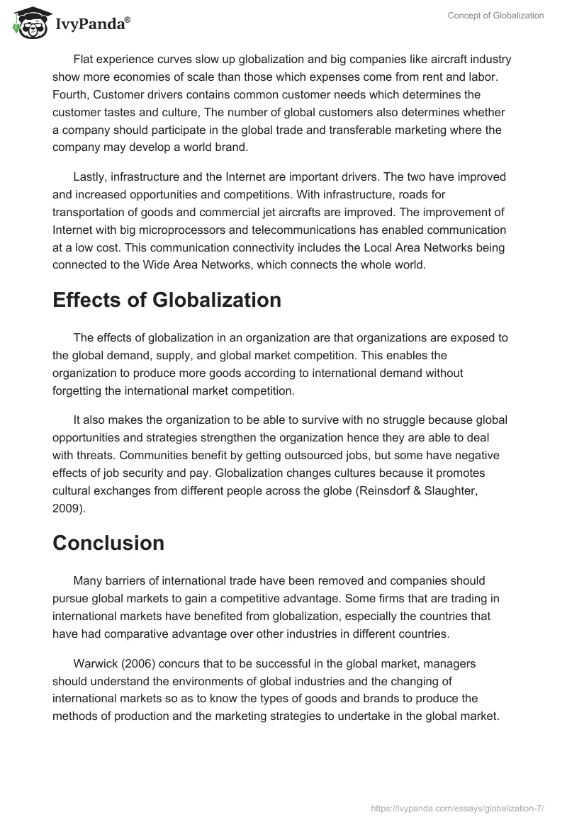 Concept of Globalization. Page 2