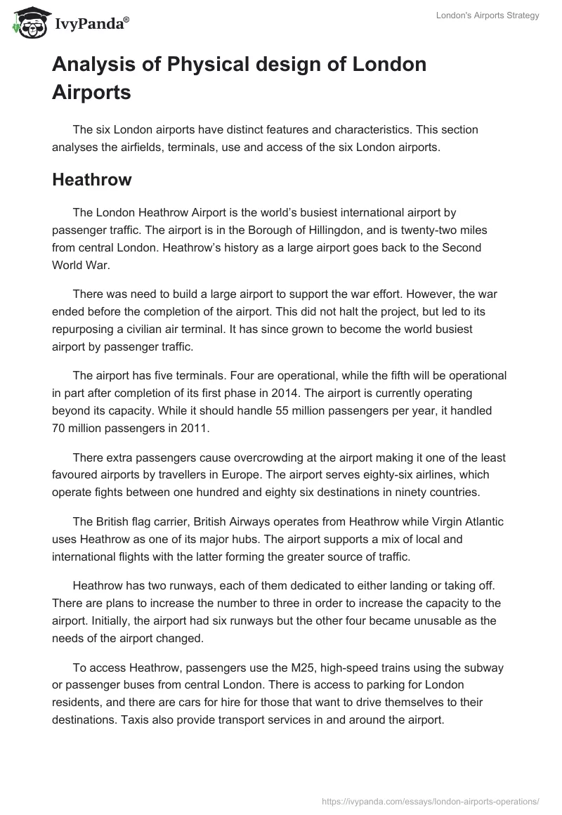 London's Airports Strategy. Page 3