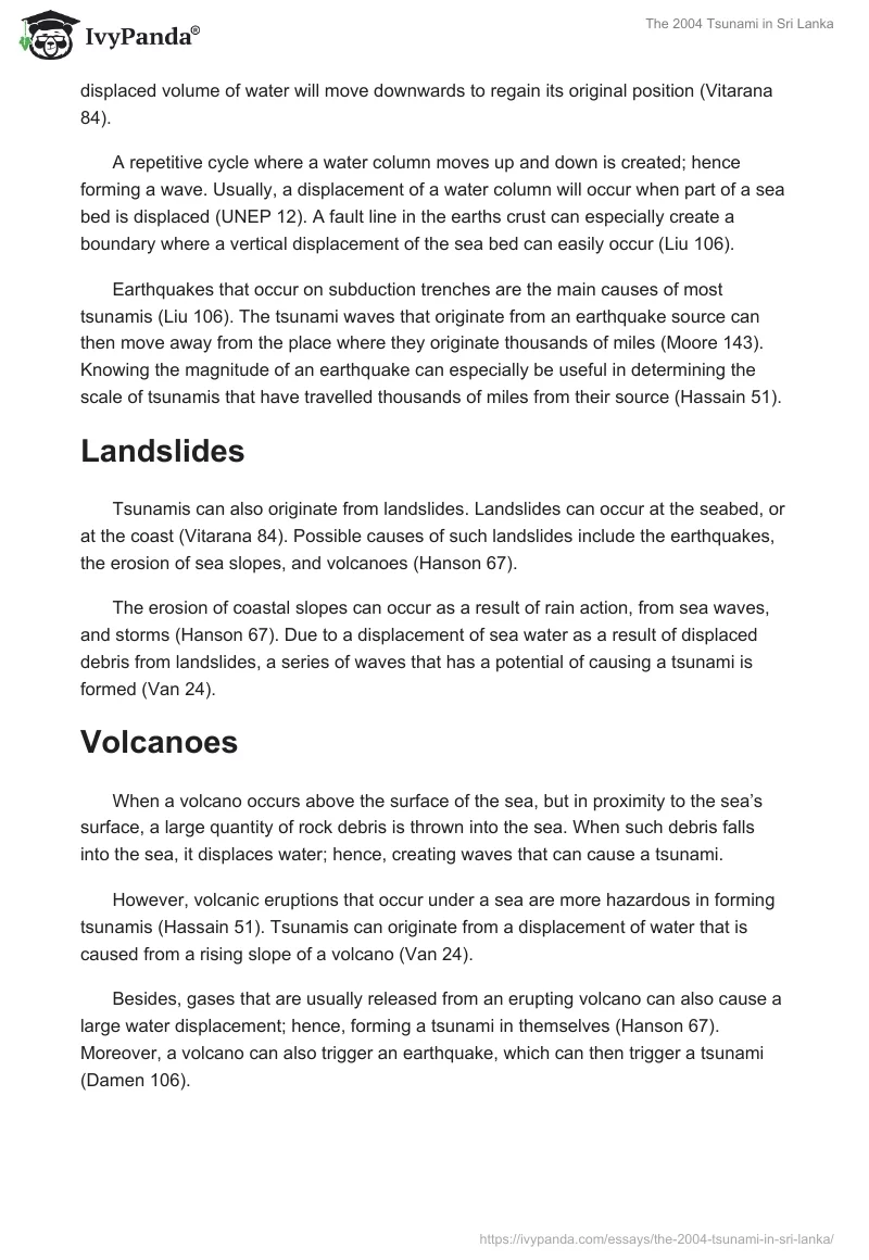 The Causes and Consequences of the 2004 Tsunami in Sri Lanka. Page 2