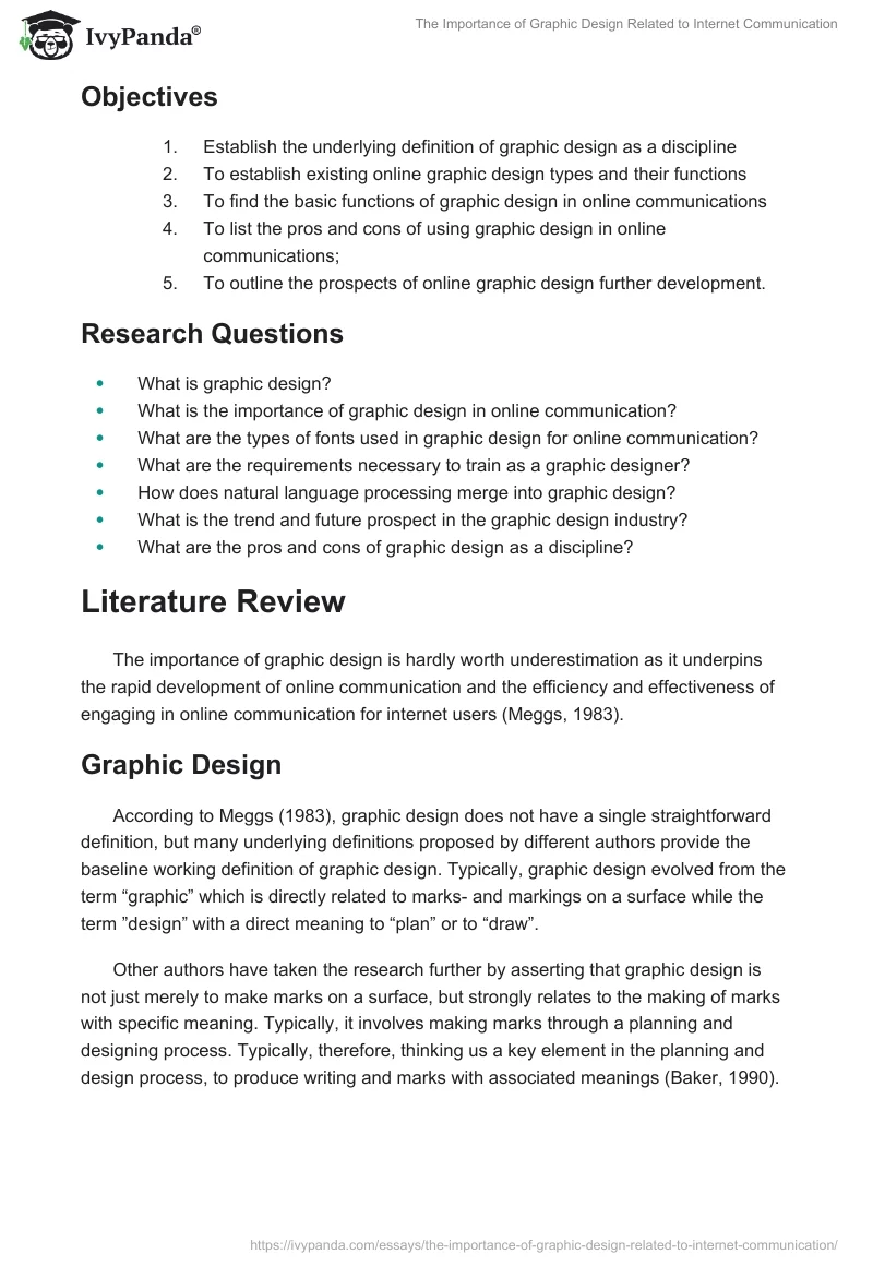 The Importance of Graphic Design Related to Internet Communication. Page 3