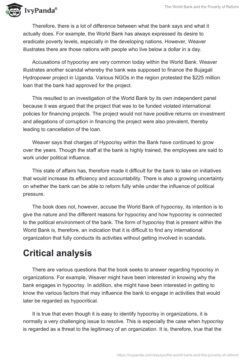 The World Bank and the Poverty of Reform. Page 3