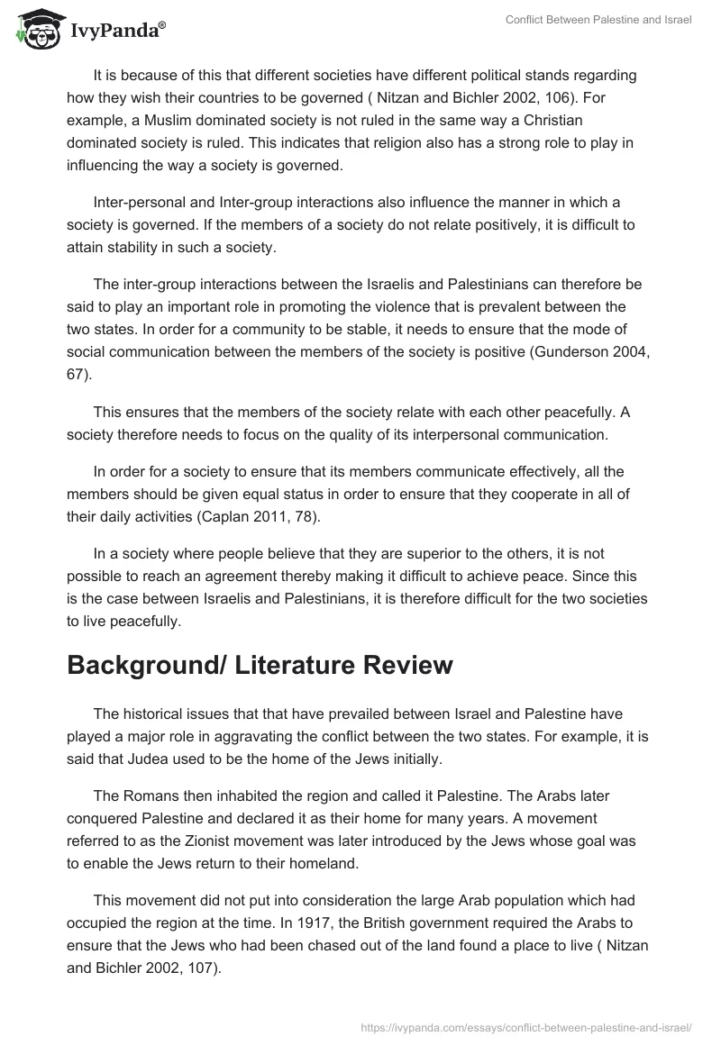 Conflict Between Palestine and Israel. Page 4