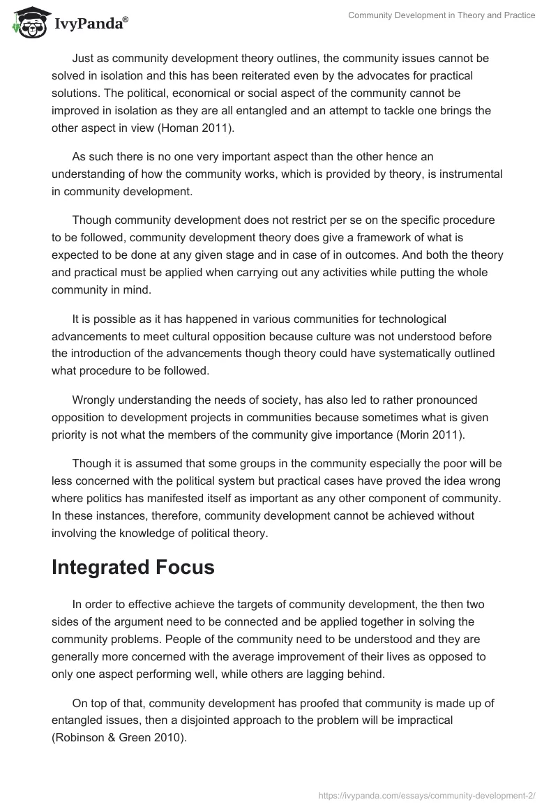 Community Development in Theory and Practice. Page 5