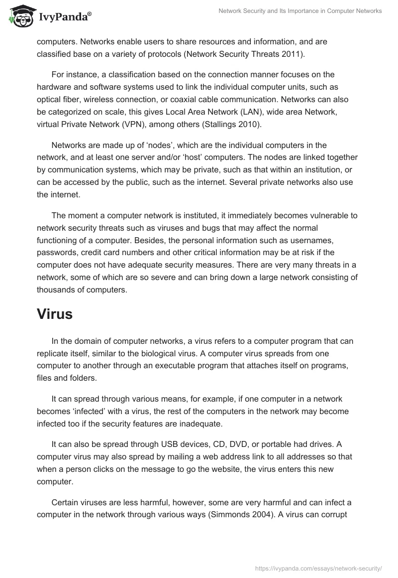 Network Security and Its Importance in Computer Networks. Page 2