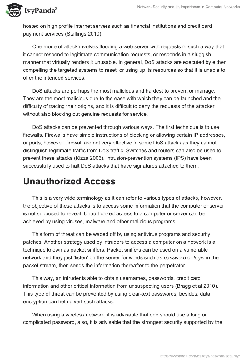 Network Security and Its Importance in Computer Networks. Page 4