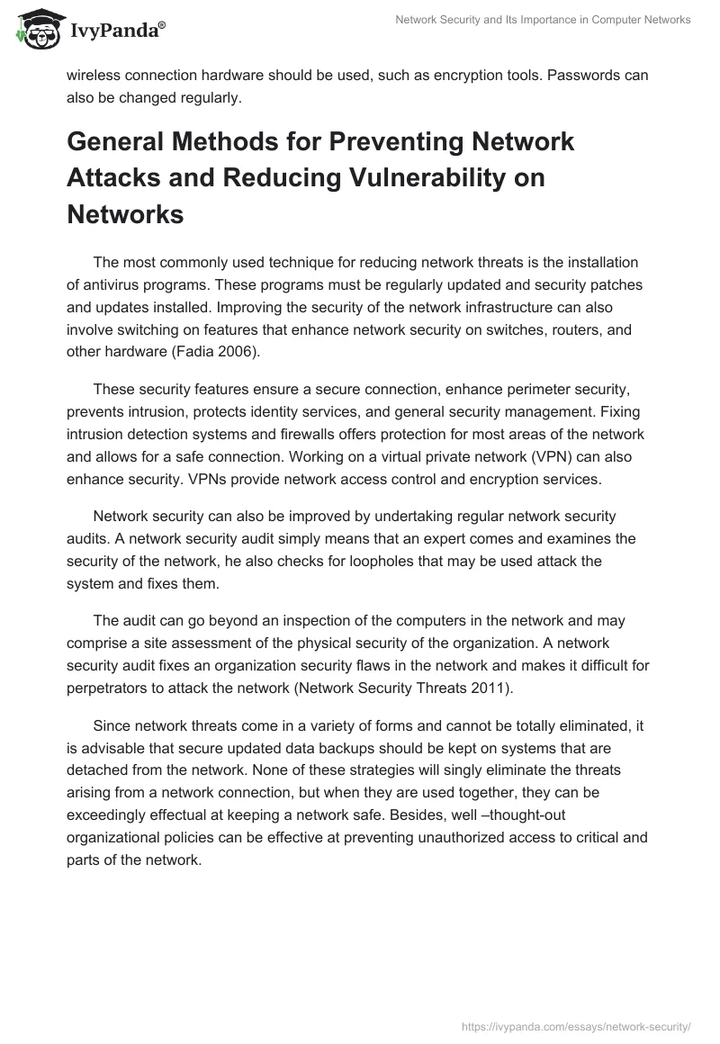 Network Security and Its Importance in Computer Networks. Page 5