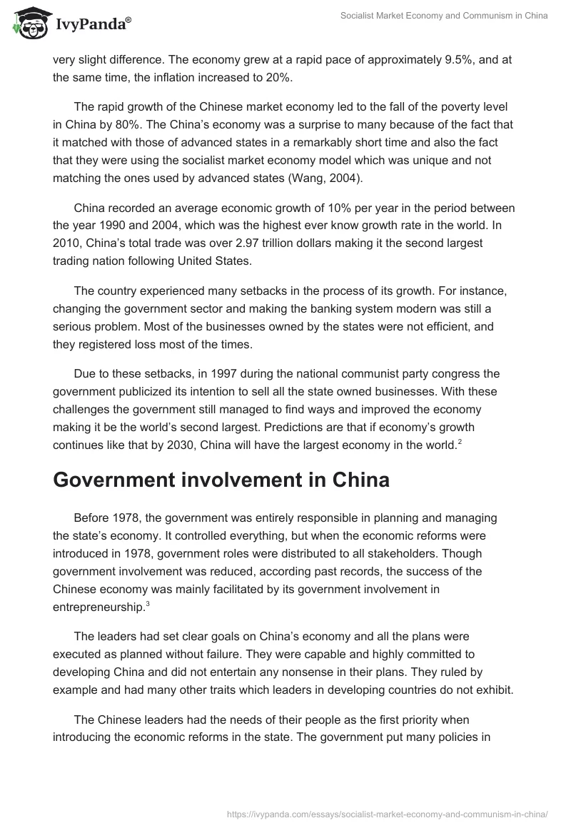 Socialist Market Economy and Communism in China. Page 3