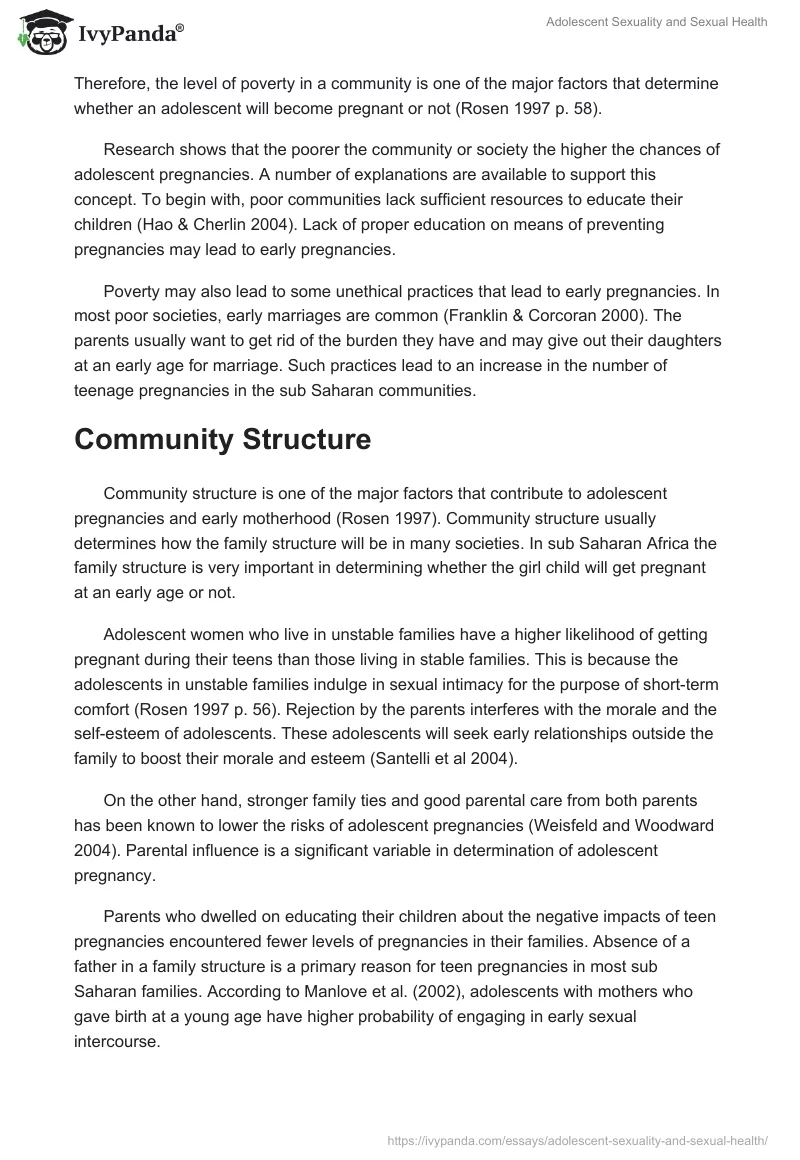 Adolescent Sexuality and Sexual Health. Page 4