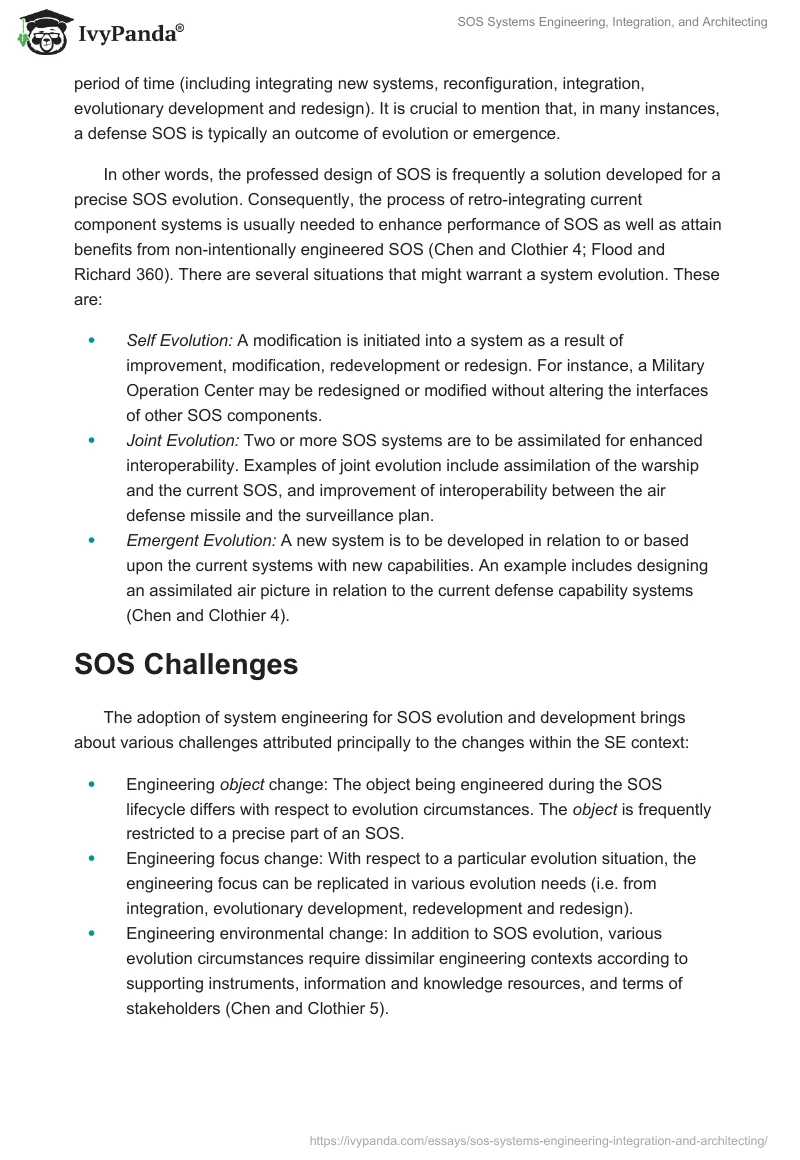 SOS Systems Engineering, Integration, and Architecting. Page 3