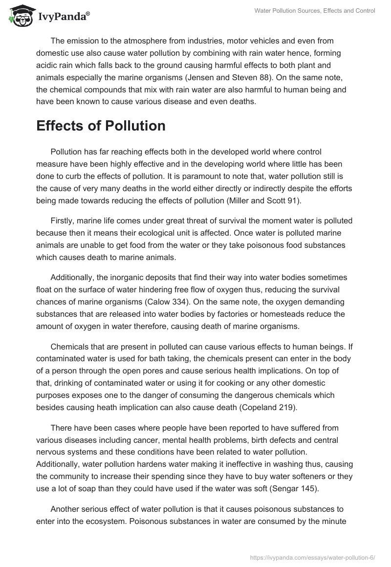 Water Pollution Sources, Effects and Control. Page 3