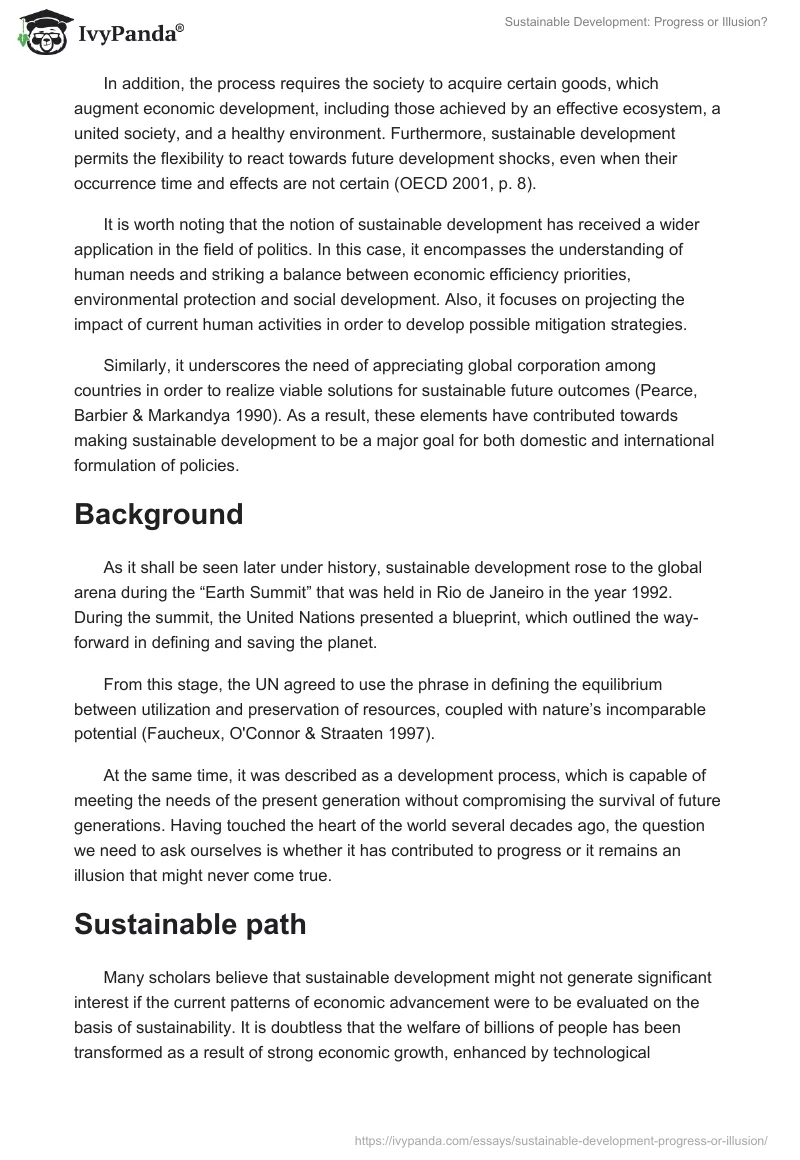 Sustainable Development: Progress or Illusion?. Page 2