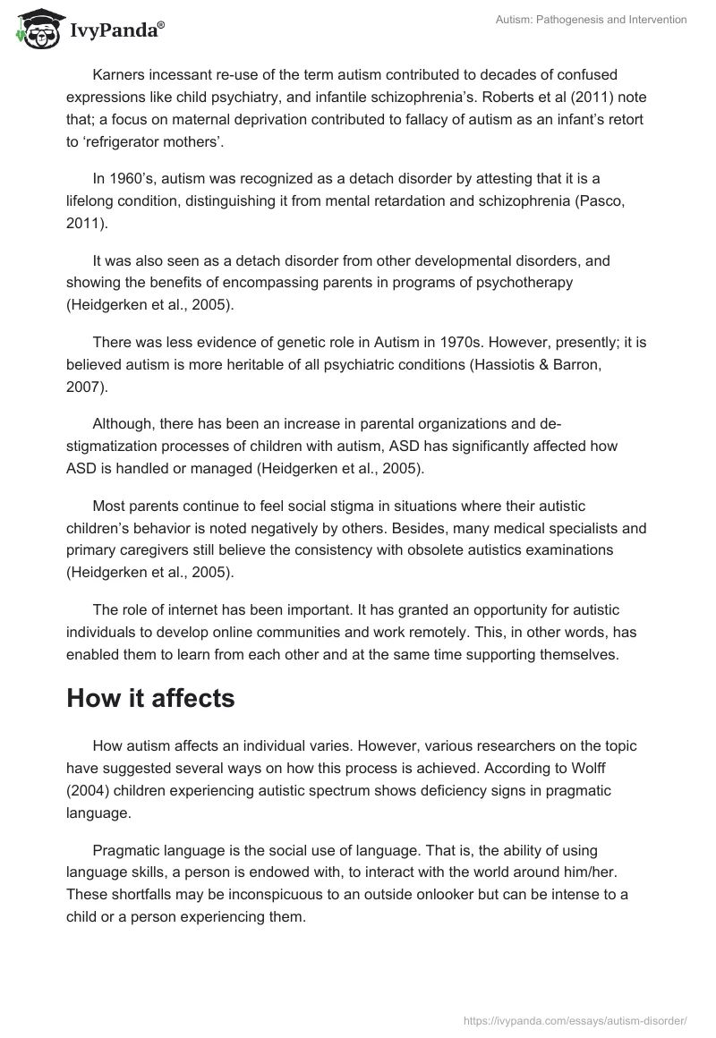 Autism: Pathogenesis and Intervention. Page 3