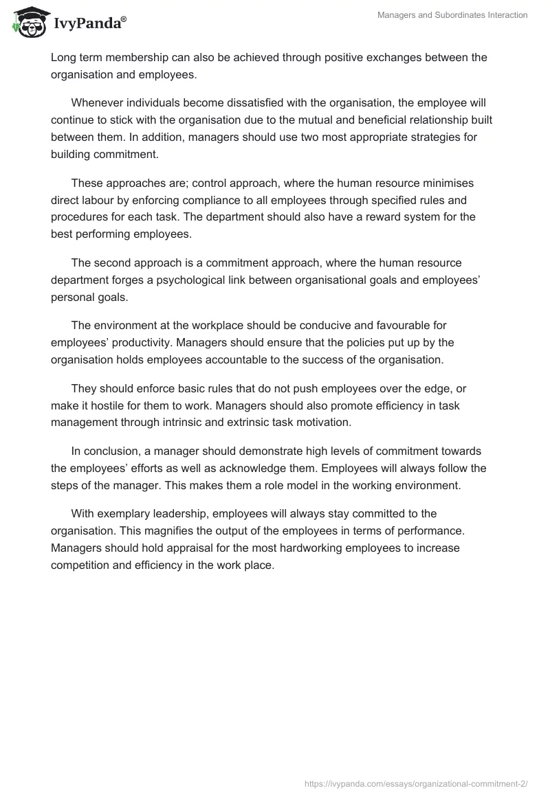 Managers and Subordinates Interaction. Page 2