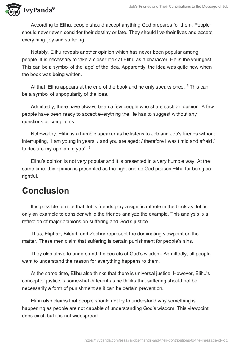 Job's Friends and Their Contributions to the Message of Job. Page 4