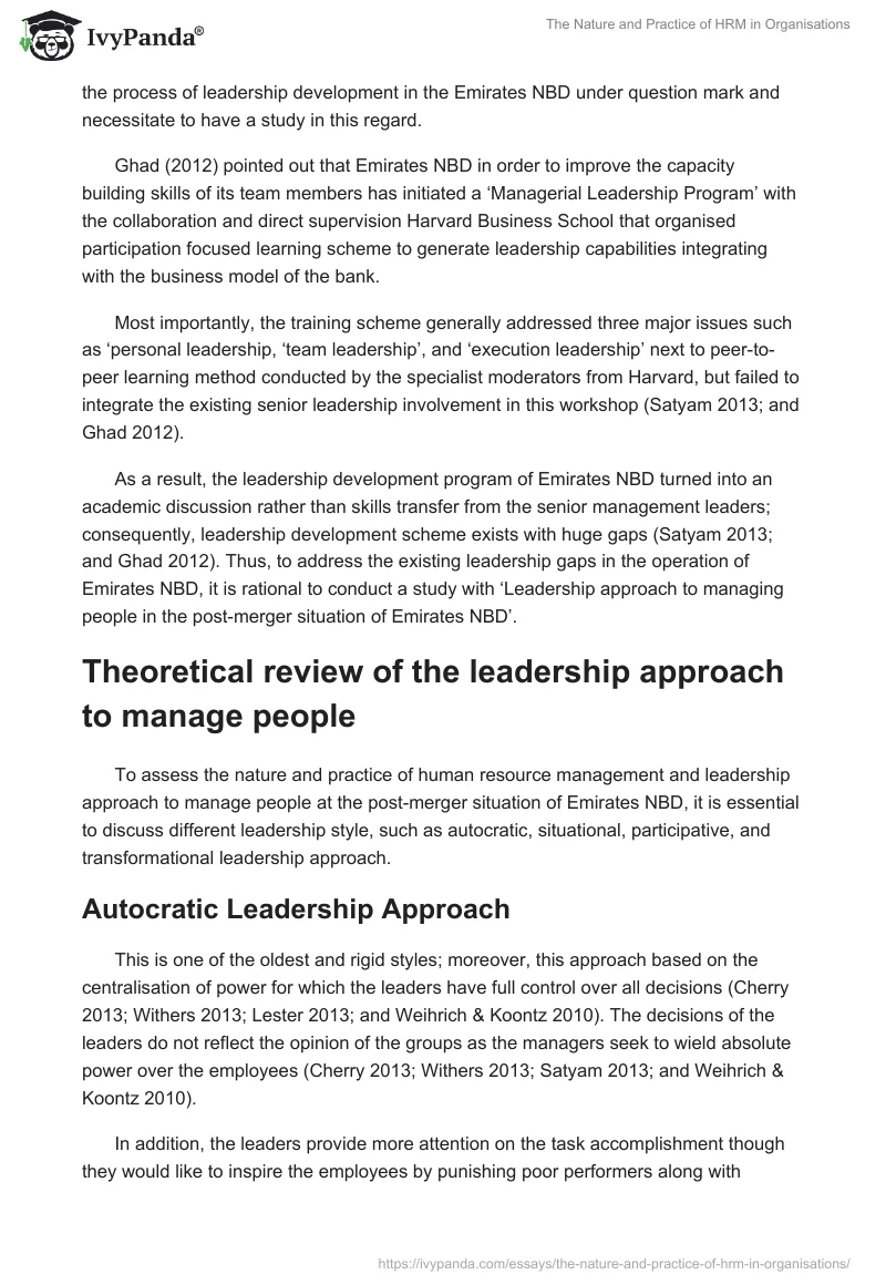 The Nature and Practice of HRM in Organisations. Page 4