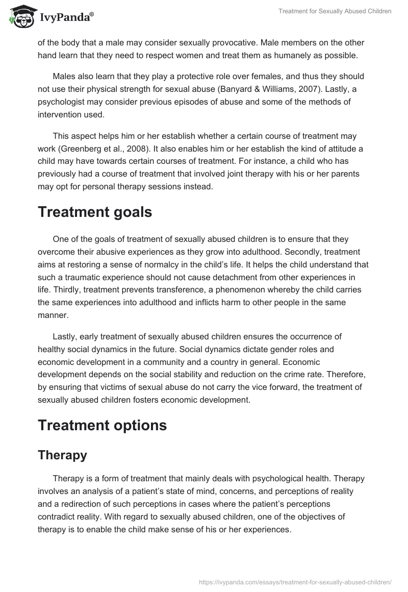 Treatment for Sexually Abused Children. Page 3
