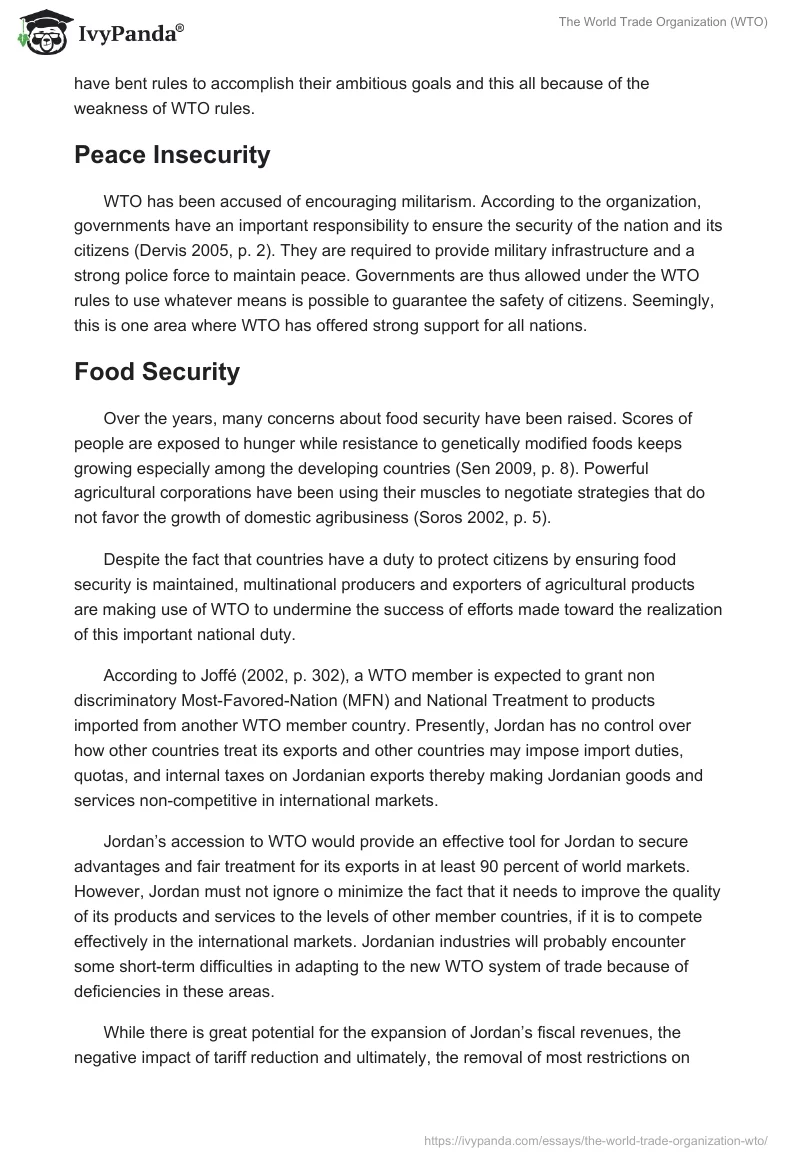 The World Trade Organization (WTO). Page 3